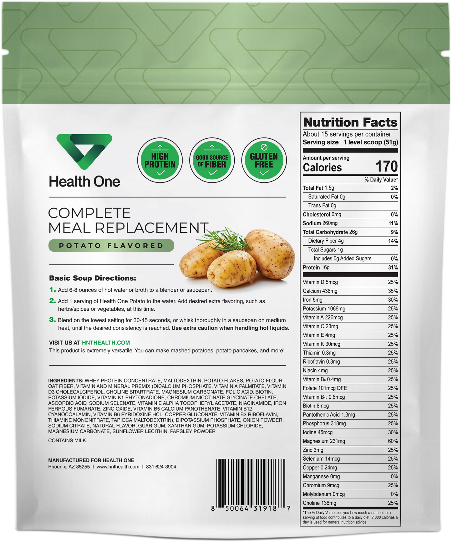 Health One Potato  (Coming Soon)
